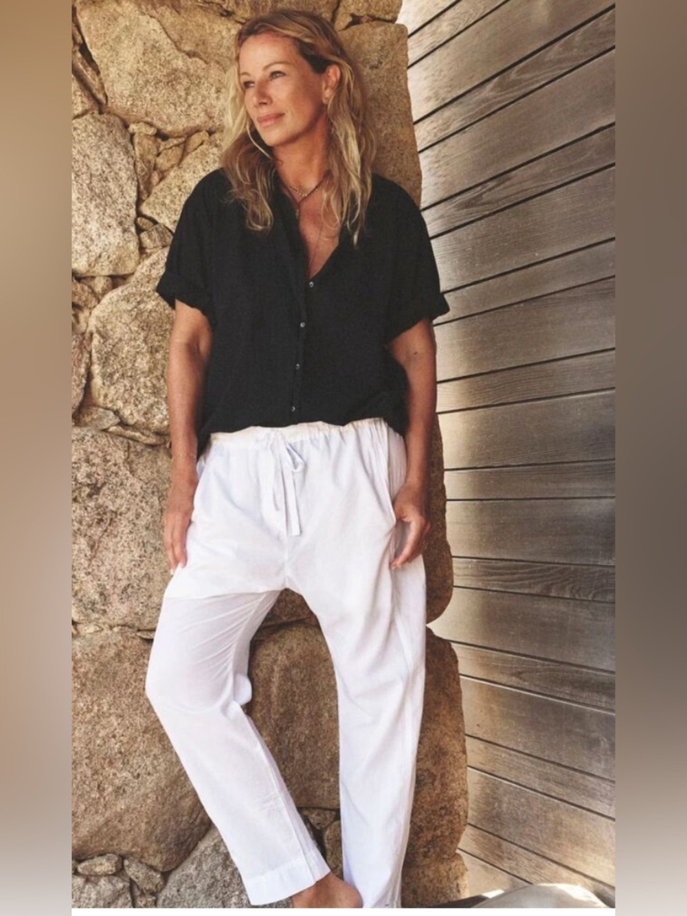 Xirena Draper women’s white cotton lightweight pants